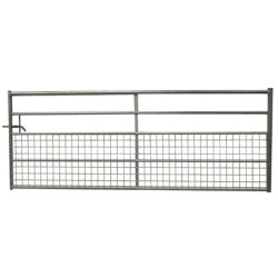 Galvanised Metal Gate Half Mesh